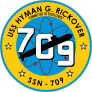 Navy Submarine Ssn 709 Uss Hyman G. Rickover Sticker