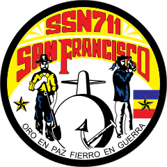Navy Submarine Ssn 711 Uss San Francisco Sticker