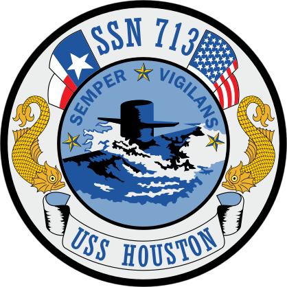 Navy Submarine Ssn 713 Uss Houston Sticker