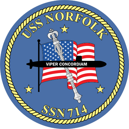 Navy Submarine Ssn 714 Uss Norfolk Sticker