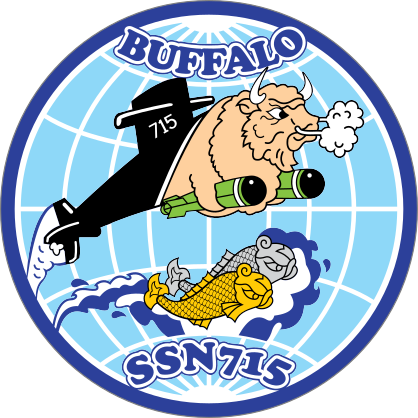 Navy Submarine Ssn 715 Uss Buffalo Sticker