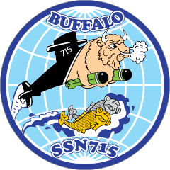 Navy Submarine Ssn 715 Uss Buffalo Sticker