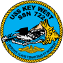 Navy Submarine Ssn 722 Uss Key West Sticker