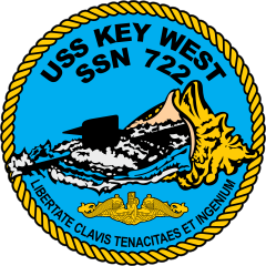 Navy Submarine Ssn 722 Uss Key West Sticker