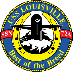 Navy Submarine Ssn 724 Uss Louisville Sticker