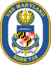 Navy Submarine Ssn 738 Uss Maryland Sticker