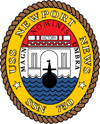 Navy Submarine Ssn 750 Uss Newport New Sticker