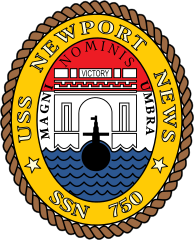 Navy Submarine Ssn 750 Uss Newport New Sticker