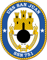 Navy Submarine Ssn 751 Uss San Juan Sticker