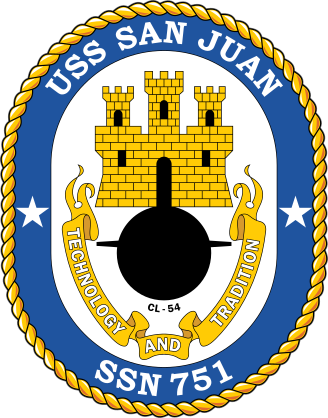 Navy Submarine Ssn 751 Uss San Juan Sticker