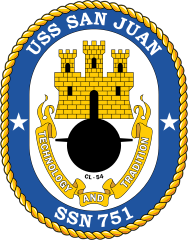 Navy Submarine Ssn 751 Uss San Juan Sticker