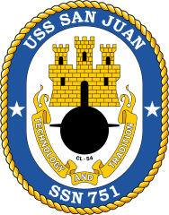 Navy Submarine Ssn 751 Uss San Juan Sticker