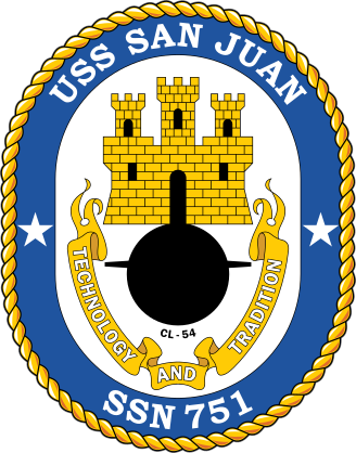 Navy Submarine Ssn 751 Uss San Juan Sticker