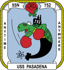 Navy Submarine Ssn 752 Uss Pasadena Sticker
