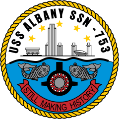 Navy Submarine Ssn 753 Uss Albany Sticker