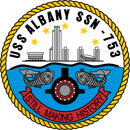 Navy Submarine Ssn 753 Uss Albany Sticker