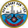 Navy Submarine Ssn 753 Uss Albany Sticker