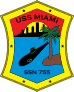 Navy Submarine Ssn 755 Uss Miami Sticker