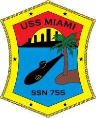 Navy Submarine Ssn 755 Uss Miami Sticker