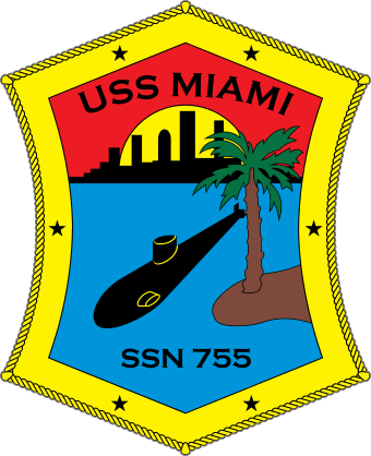 Navy Submarine Ssn 755 Uss Miami Sticker