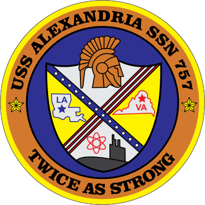 Navy Submarine Ssn 757 Uss Alexandria Sticker