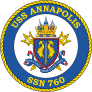 Navy Submarine Ssn 760 Uss Annapolis Sticker
