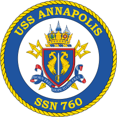 Navy Submarine Ssn 760 Uss Annapolis Sticker