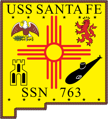 Navy Submarine Ssn 763 Uss Santa Fe Sticker