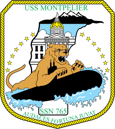 Navy Submarine Ssn 765 Uss Montpelier Sticker
