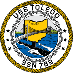 Navy Submarine Ssn 769 Uss Toledo Sticker