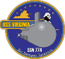Navy Submarine Ssn 774 Uss Viginia Sticker