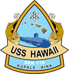 Navy Submarine Ssn 776 Uss Hawaii Sticker