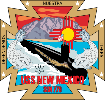 Navy Submarine Ssn 779 Uss New Mexico Sticker