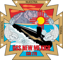 Navy Submarine Ssn 779 Uss New Mexico Sticker