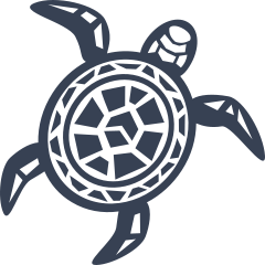 Neat Hawaiian Turtle Sticker