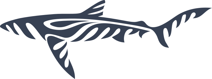 Neat Tribal Shark Sticker