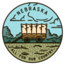 Nebraska All For Our Country Wagon Desert Sticker