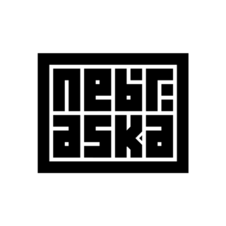 Nebraska Calligraphy Logo Sticker