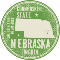 Nebraska Cities Circle Sticker