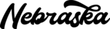 Nebraska Hand Lettering Sticker
