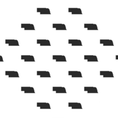 Nebraska Map Seamless Pattern Sticker