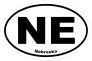 Nebraska Ne Oval Sticker