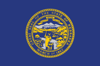 Nebraska Ne State Flag Sticker