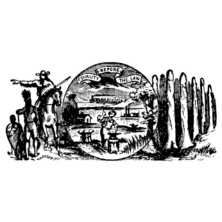 Nebraska Seal Illustration Sticker