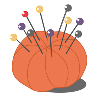 Needle Push Pin Sticker