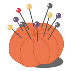 Needle Push Pin Sticker