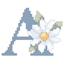 Needlepoint A Sticker