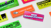 Neon Bumper Sticker Stacks