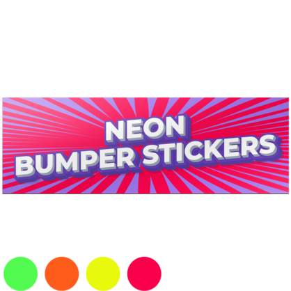 Neon Bumper Stickers Thumb