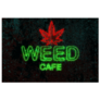 Neon Light Tube Weed Cafe Netherlands Sticker